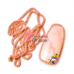 Lantisor Metalic pentru decor unghii 3D, LM020 Orange